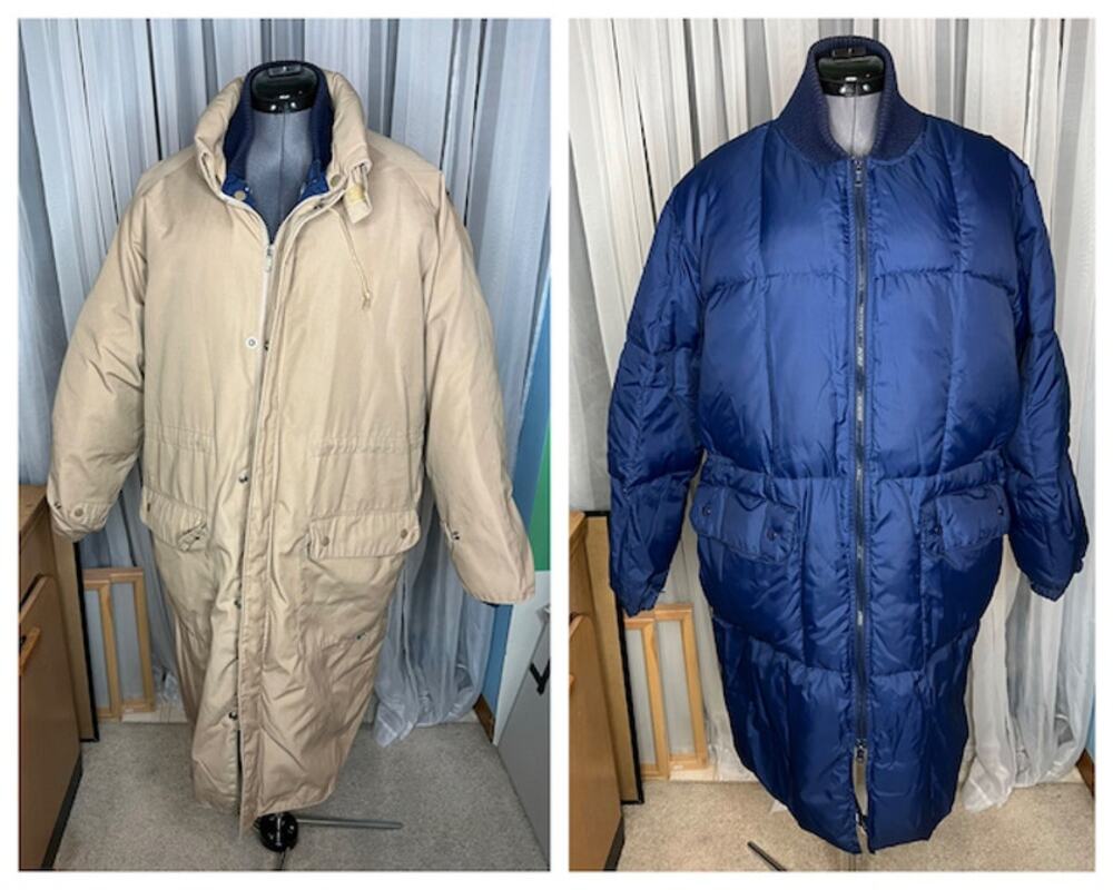 outergear puffer overcoat zip out down lining